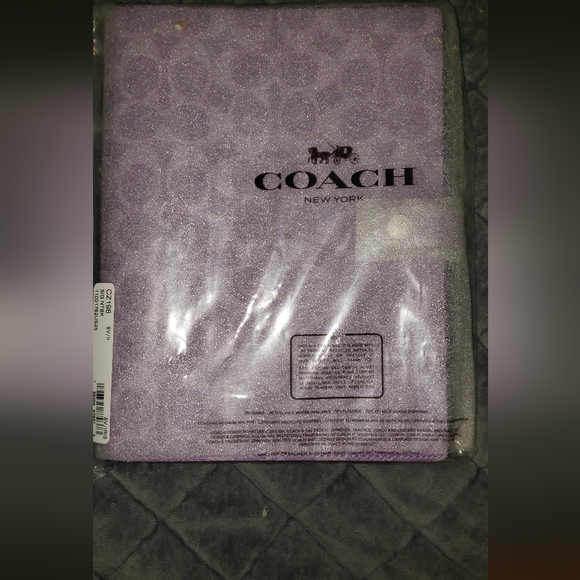 Coach Purple Patterned Notebook - Picture 2 of 2